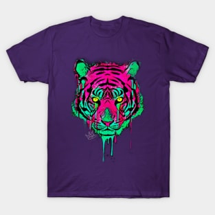 Eyes of the Tiger Dripping Graffiti T-Shirt